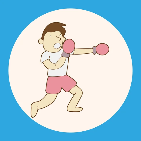 Boxing exercise theme elements vector,eps icon element — Stock Vector