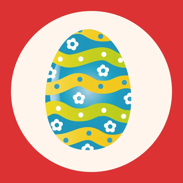 Easter egg thema elementen vector, schilderen EPS-pictogram element — Stockvector