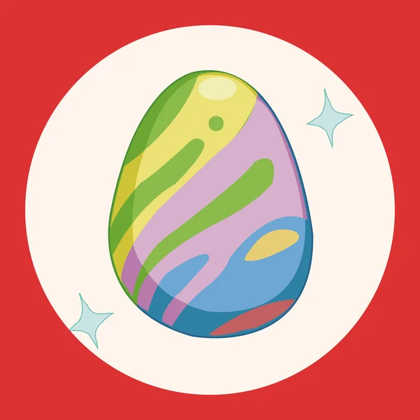 Pascua pintura huevo tema elementos vector, eps icono elemento — Vector de stock