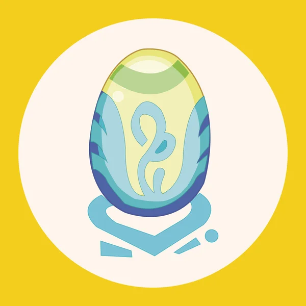 Húsvéti tojás téma elemek vektor, festés eps ikon elem — Stock Vector
