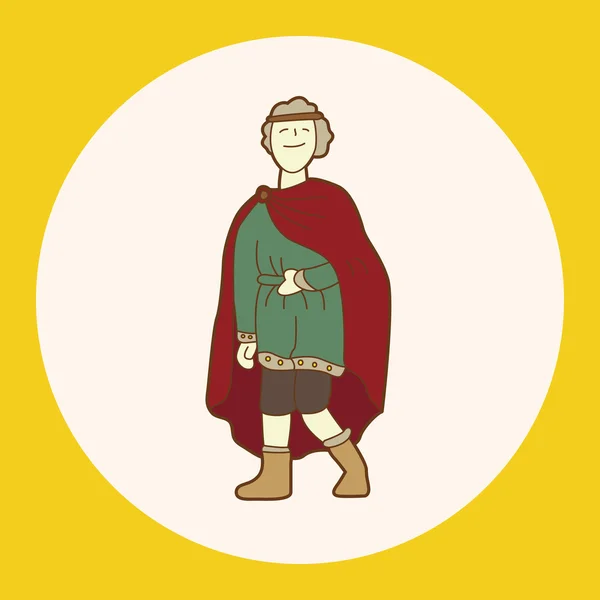 Элемент иконки персонажа мультфильма — стоковый вектор