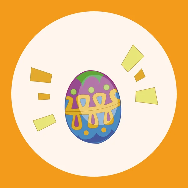 Pascua pintura huevo tema elementos vector, eps icono elemento — Vector de stock