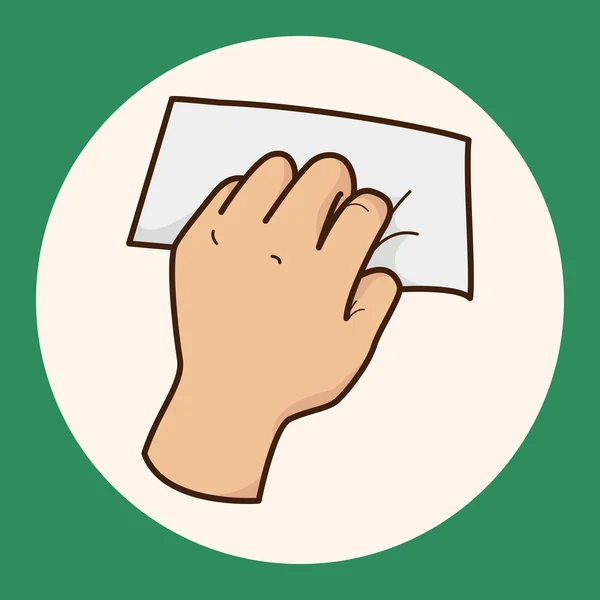 Hand som håller papper tema element vektor, EPS-ikonen element — Stock vektor