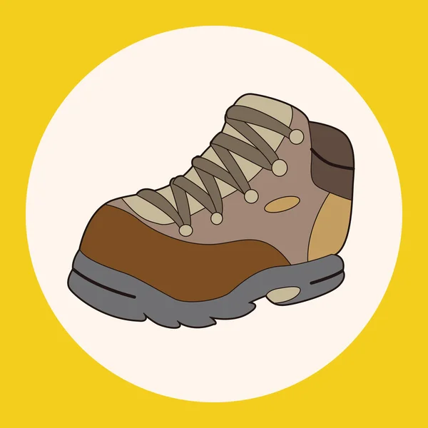 Schoenen boot pictogram element — Stockvector