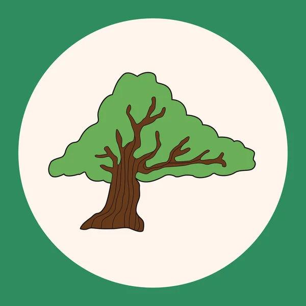 Árvore tema elementos vetor, elemento de ícone eps — Vetor de Stock