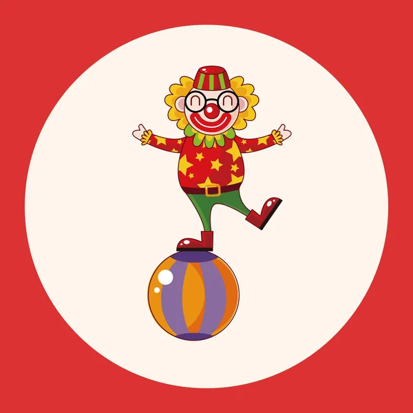 Cirque clown thème éléments vecteur, eps icône élément — Image vectorielle