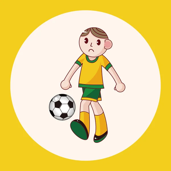 Sport soccer player theme elements vector,eps icon element — Stock Vector