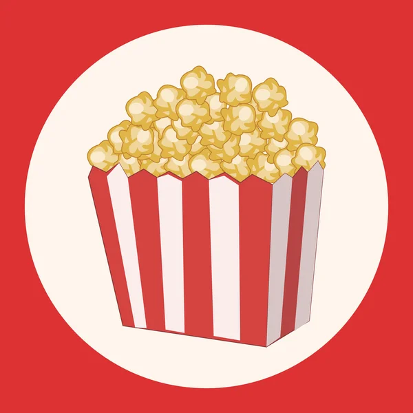 Elemente des Popcorn-Themas Symbol-Element — Stockvektor