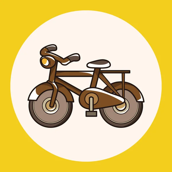 Вектор элементов велосипеда, пиктограмма — стоковый вектор