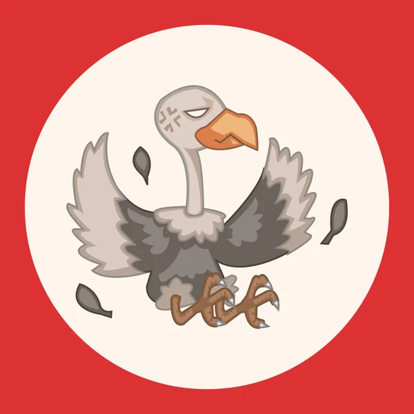 Птица кондор элементы темы мультфильма вектор, эпс элемент значок — стоковый вектор