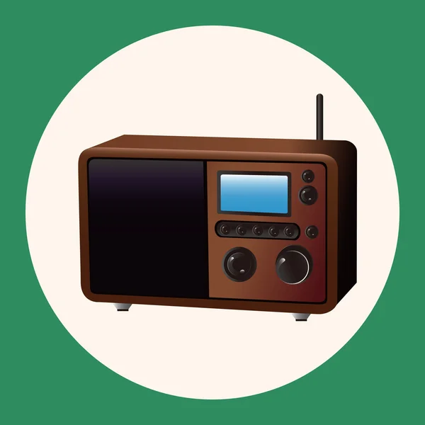 收音机主题元素矢量、 eps 图标元素 — 图库矢量图片