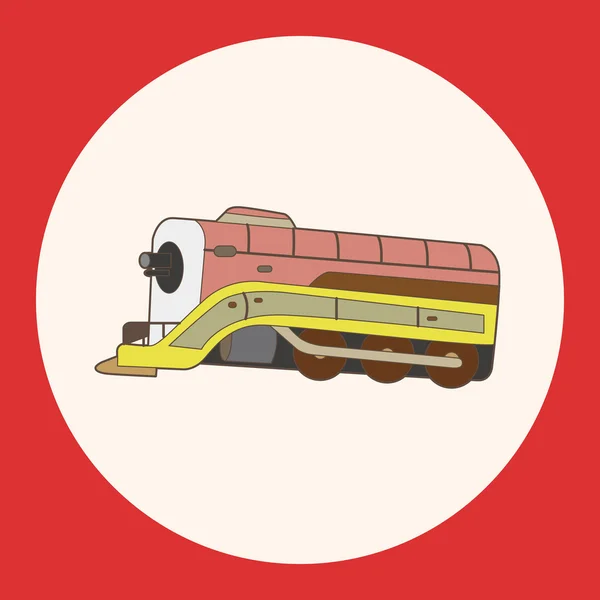 Transporte trem tema elementos vetor, eps ícone elemento — Vetor de Stock