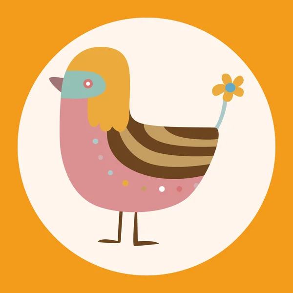 Bird cartoon theme elements vector,eps icon element — Stock Vector