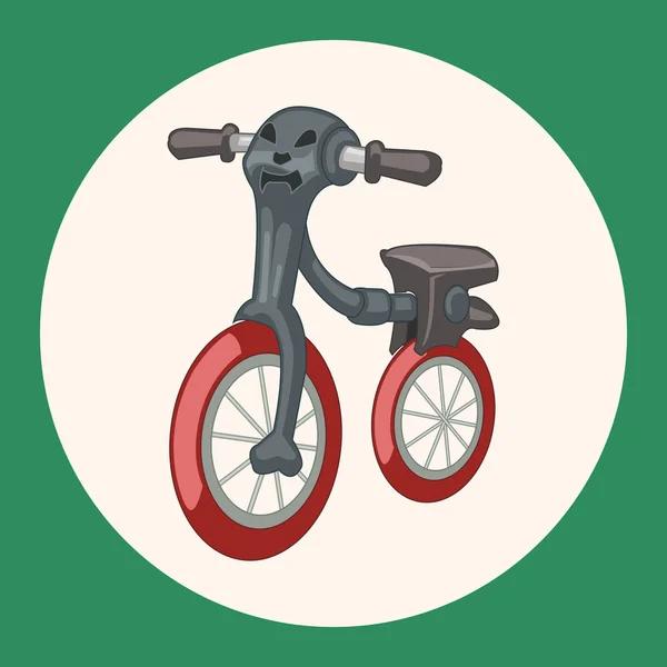 Вектор элементов темы велосипеда, иконка элемента eps — стоковый вектор