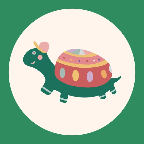 Animal tartaruga cartoon tema elementos vetor, elemento ícone eps ícone elemento — Vetor de Stock