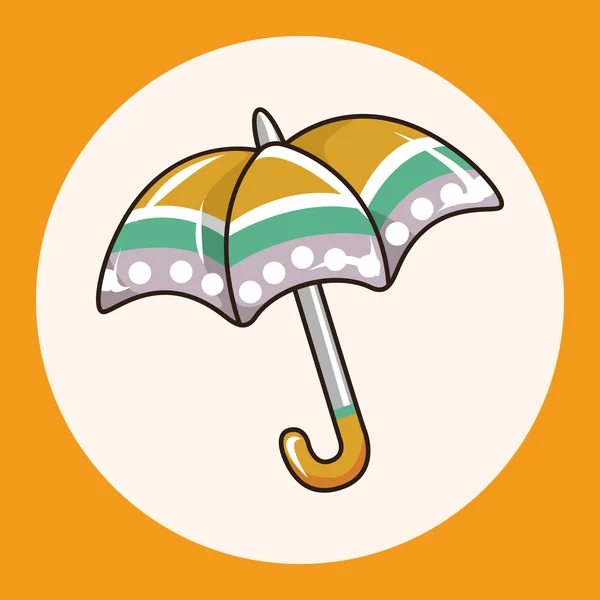 Vetor de elementos de tema guarda-chuva, elemento de ícone eps — Vetor de Stock