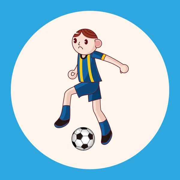 Sport Piłka nożna gracz tematu elementy wektor, element ikona eps — Wektor stockowy