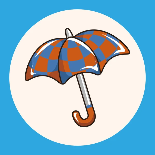 Paraply tema element vektor, EPS-ikonen element — Stock vektor