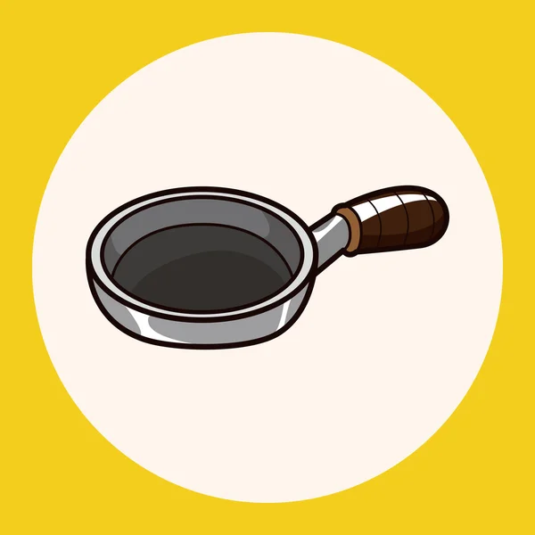 Kitchenware pan theme elements vector,eps icon element — Stock Vector