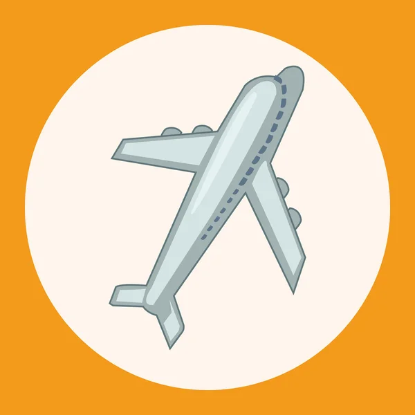 Elemento icono de elementos de tema avión de transporte — Vector de stock