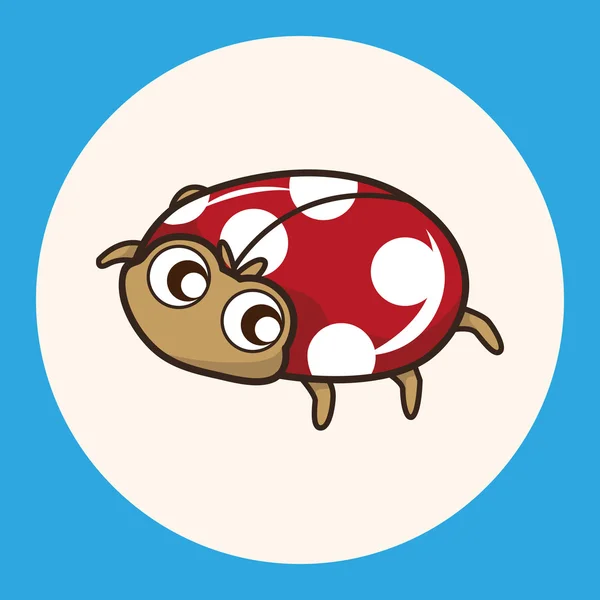 Elemento de ícone de elementos de desenho animado bug — Vetor de Stock