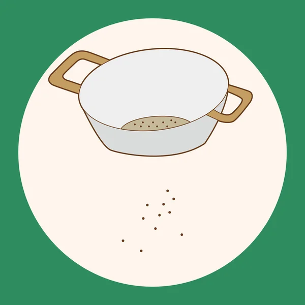 Utensilios de cocina bowl tema elementos vector, eps icono elemento — Archivo Imágenes Vectoriales