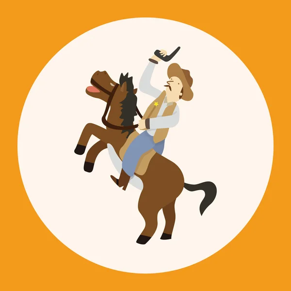 Éléments thème cowboy vecteur, eps élément icône — Image vectorielle