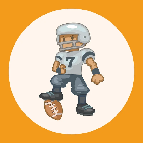 Football player theme elements icon element — Stock Vector