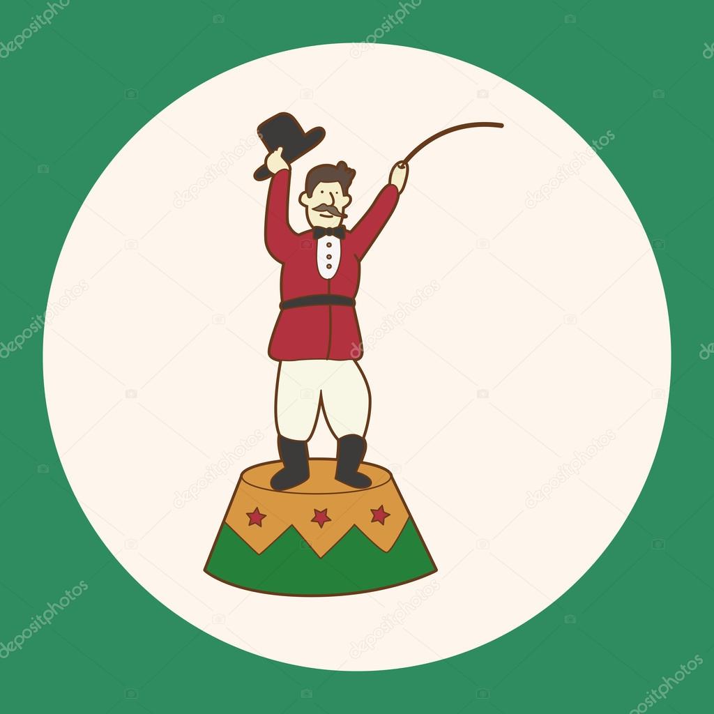 circus tamer theme elements vector,eps icon element