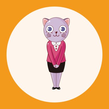 hayvan kedi çizgi film Tema öğeleri simge öğesi