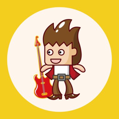 grup üye gitar oyuncu Tema öğeleri simge öğesi