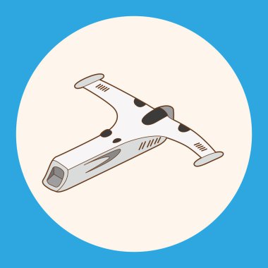 Uzay gemisi Tema öğeleri vektör, eps simgesi öğesi