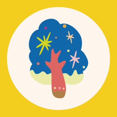 ağaç Tema öğeleri vektör, eps simgesi öğesi