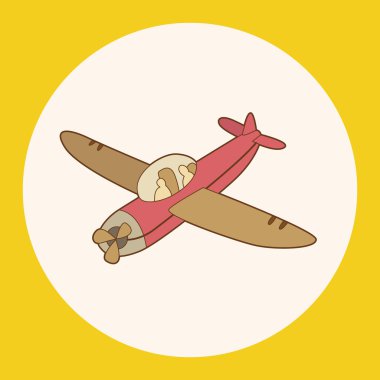 uçak Tema öğeleri vektör, eps simgesi öğesi