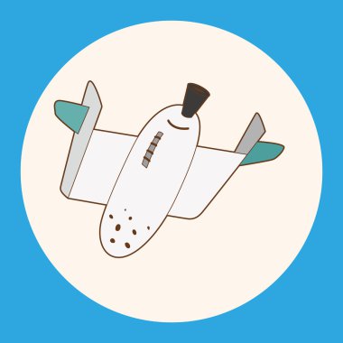 Uzay gemisi Tema öğeleri vektör, eps simgesi öğesi