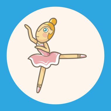 Bale dansçısı Tema öğeleri vektör, eps simgesi öğesi