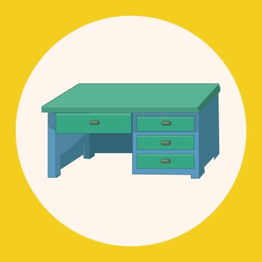 mobilya Tema kabine öğeleri vektör, eps simgesi öğesi