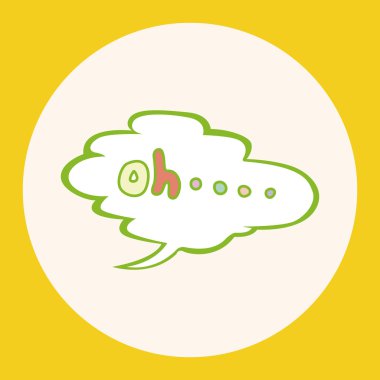 mesaj kelime oh Tema öğeleri simge öğesi