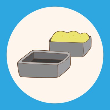 modülü tema öğeleri vektör, eps simgesi öğe pişirme mutfak eşyaları