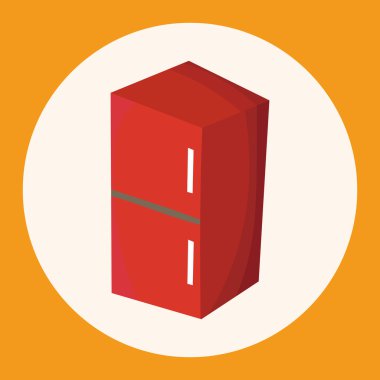 mobilya Tema buzdolabı öğeleri vektör, eps simgesi öğesi