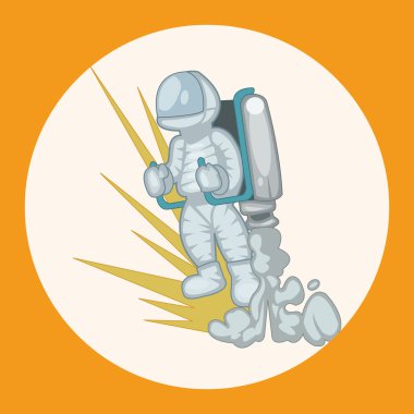 Spaceman Tema öğeleri simge öğesi