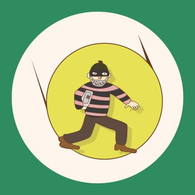 hırsız Tema öğeleri simge öğesi