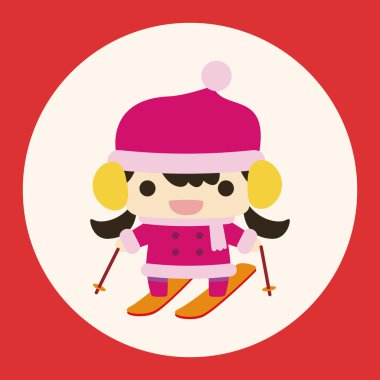 Kayakçı Tema öğeleri simge öğesi