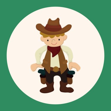 kovboy Tema öğeleri vektör, eps simgesi öğesi