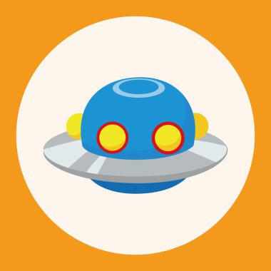 Uzay ufo Tema öğeleri simge öğesi
