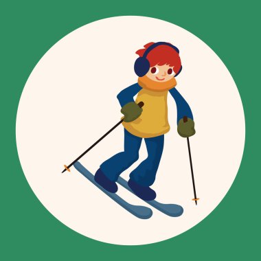 Kayakçı Tema öğeleri simge öğesi