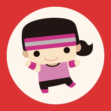 Fitness Eğitmeni Tema öğeleri simge öğesi