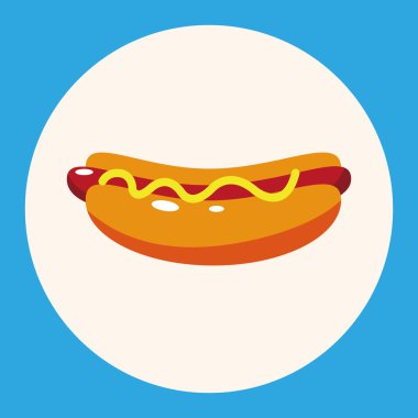 hızlı yiyecek hotdog Tema öğeleri simge öğesi