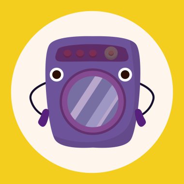 Çamaşır makinesi Tema öğeleri simge öğesi