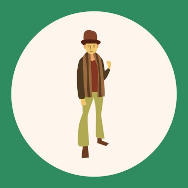 Erkek adam karikatür Tema öğeleri vektör, eps simgesi öğesi